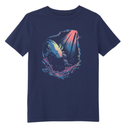 Camiseta manga corta con estampado de ajolote para niño