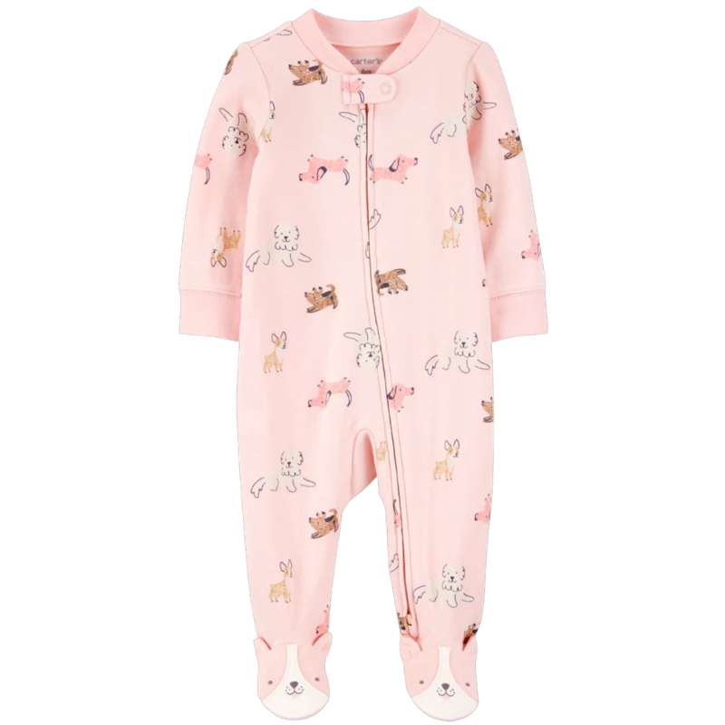 Pijama enteriza de algodón con estampado de perritos para bebé (Copy)