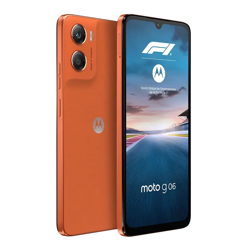 Celular Motorola Moto G06 LTE 128GB 4GB-RAM Naranja
