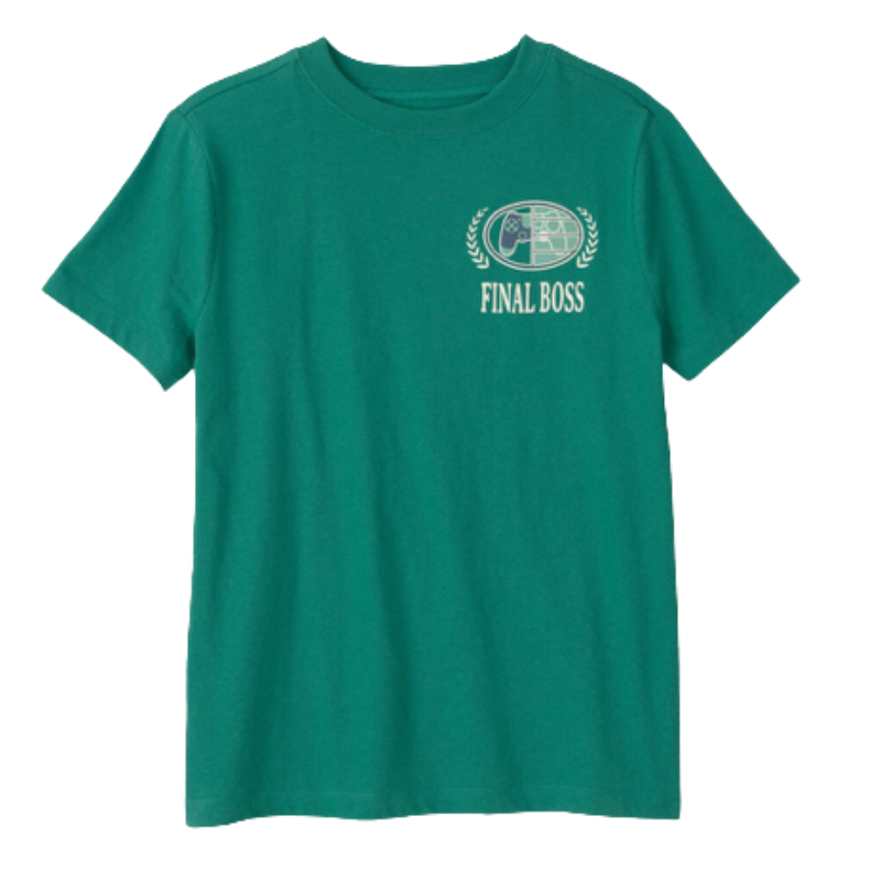 Camiseta gamer con diseño gráfico para niño