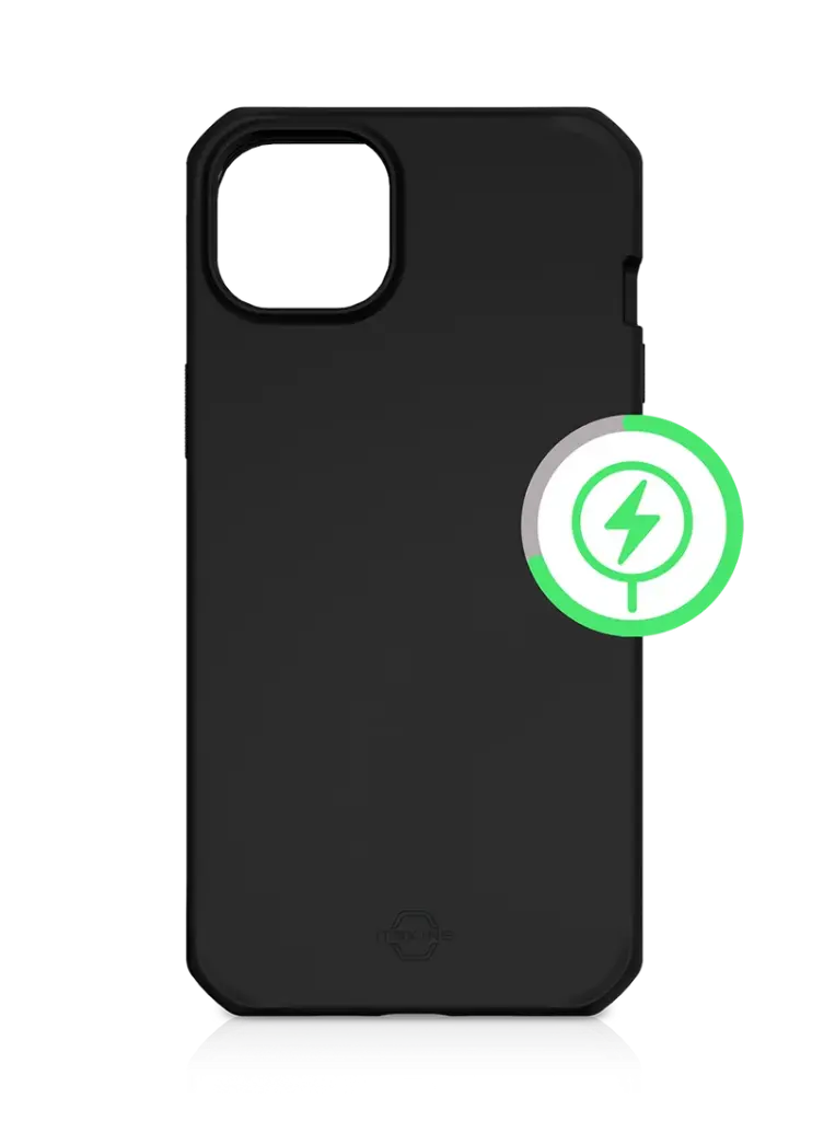Estuche Itskins Hybrid_R // Silk iPhone 14/iPhone 13 Negro AP4N-HMASI-BLCK