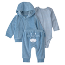 Conjunto de 3 piezas con vaquita para bebito
