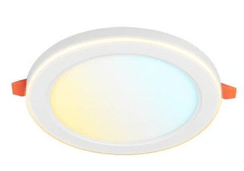 Lámpara Empotrable LED 12 W con Aro Luz Nocturna 4 W Empotrable, Luz Blanca Ajustable, No Atenuable