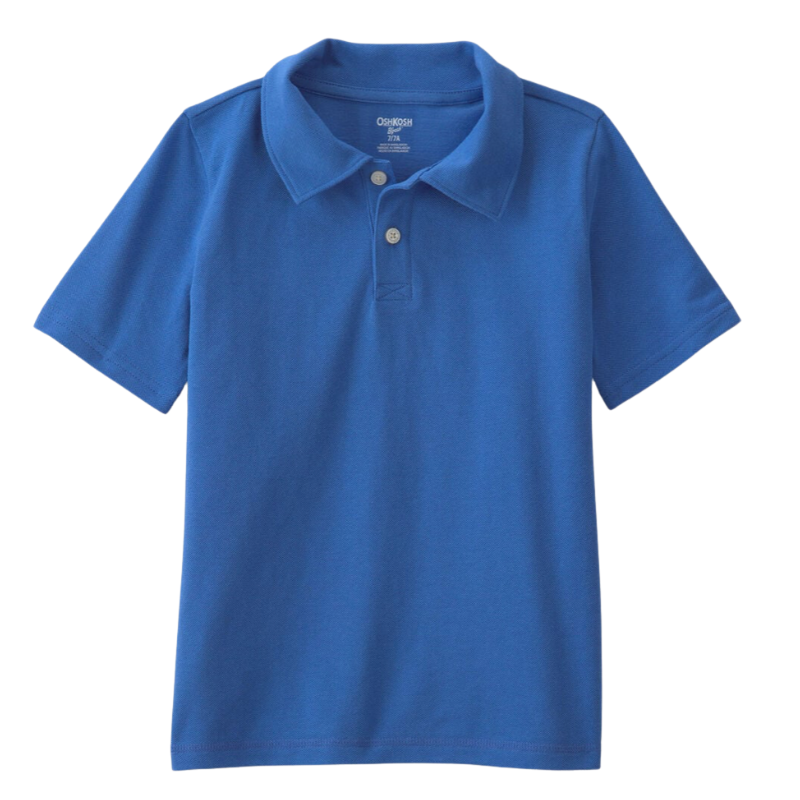 Camiseta tipo polo azul para niño