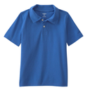 Camiseta tipo polo azul para niño