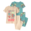 Pijama Carter’s de 4 piezas – Aventura al aire libre 🌳