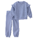 Conjunto pullover y pantalón para bebita de animal print