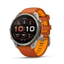 SmartWatch Garmin Fenix 9 Pro 47mm Titanium with Autumn Orange/Spark Orange Silicone Band 010-04336-05
