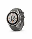 SmartWatch Garmin Fenix 9 Pro Solar 47mm Titanium with Pebble Gray/Silver Gray Silicone Band 010-04338-05