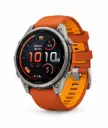 SmartWatch Garmin Fenix 9 Pro inReach 47mm Titanium with Autumn Orange/Spark Orange Silicone Band 010-04336-00