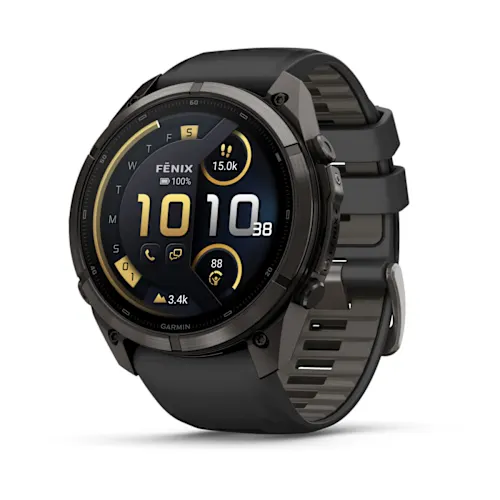 SmartWatch Garmin Fenix 9 Pro inReach 51mm Carbon Gray DLC Titanium with Black/Pebble Gray Silicone Band 010-04337-10