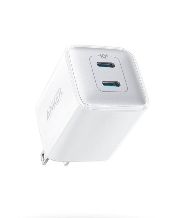 Cargador de pared Anker Nano Pro 40W, 2 puertos USB-C, Blanco