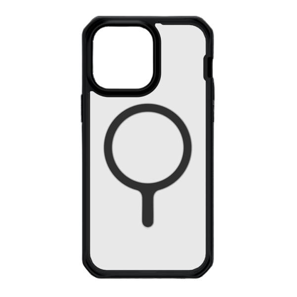 Funda ITSKINS Hybrid R Solid para iPhone 14 Pro, Negro y transparente