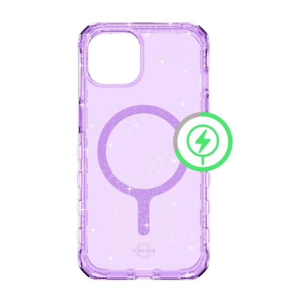 Funda ITSKINS Supreme R Spark para iPhone 14 / 13 con MagSafe, Lila