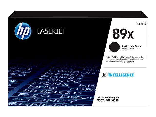 Cartucho de Tóner Negro HP LaserJet 89X CF289X