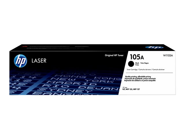 Cartucho de Tóner Negro HP LaserJet 105A W1105A
