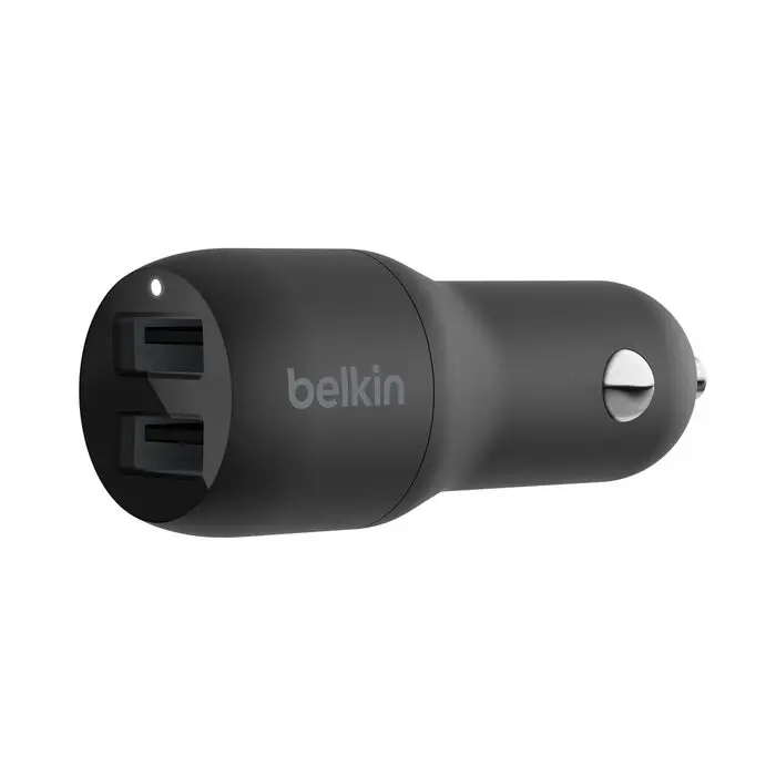 Adaptador de Corriente para Carro Belkin USB-A de 24W Negro CCB001btBK