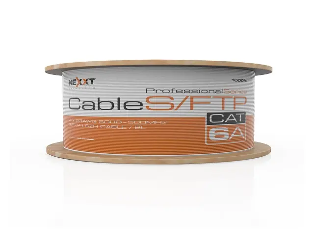 Nexxt Enterprise Cat6A S/FTP Cable 4P 23AWG LSZH 305m GR NAB-UTP6AGR