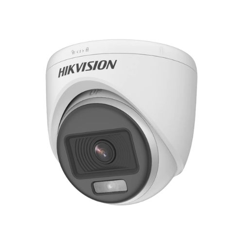 Cámara de Seguridad Hikvision ColorVu Turret 2MP FHD IP67 Blanca DS-2CE70DF0T-PF