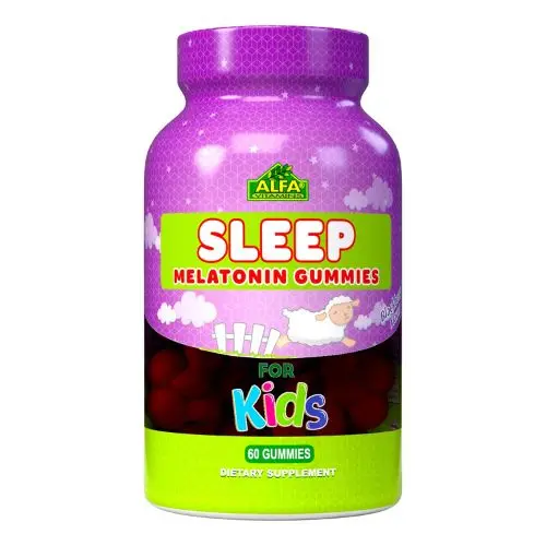 Suplemento Nutricional Masticable Alfa Vitamins Melatonin Gummies Kids Mora 60 Gomitas 375-A