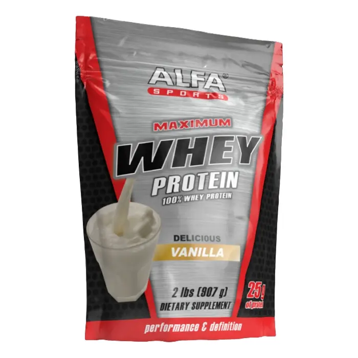 Suplemento Deportivo Alfa Sports Maximum Whey Protein Vainilla 907g 10SN-A