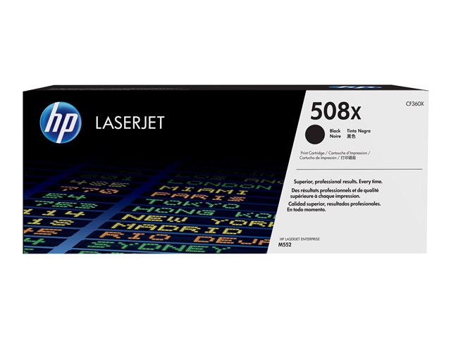 Cartucho de Tóner Negro HP LaserJet 508X CF360X