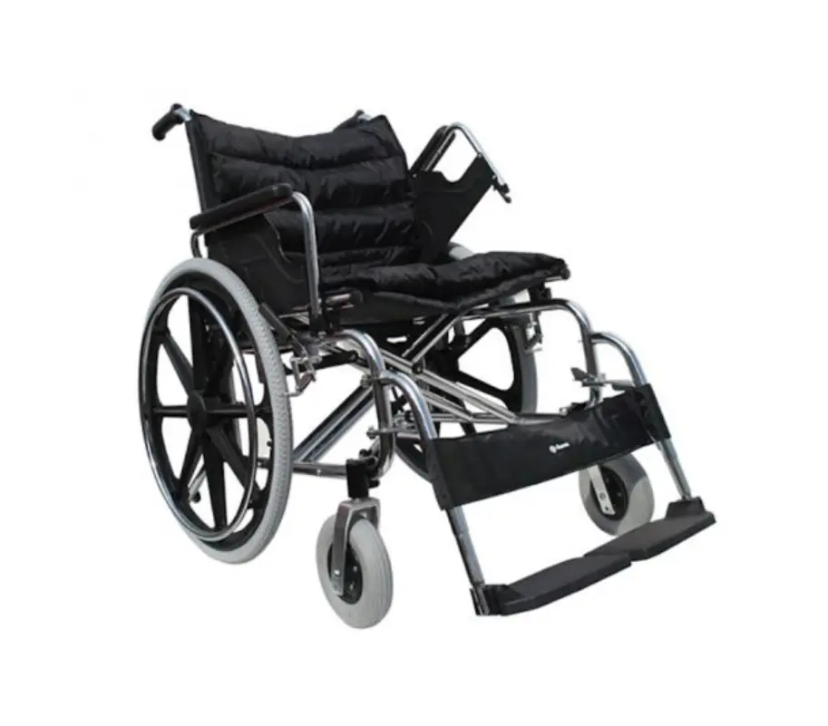 Silla de Ruedas Bariátrica HOSP 22″ Ergonómica Negra SC-SW24-56
