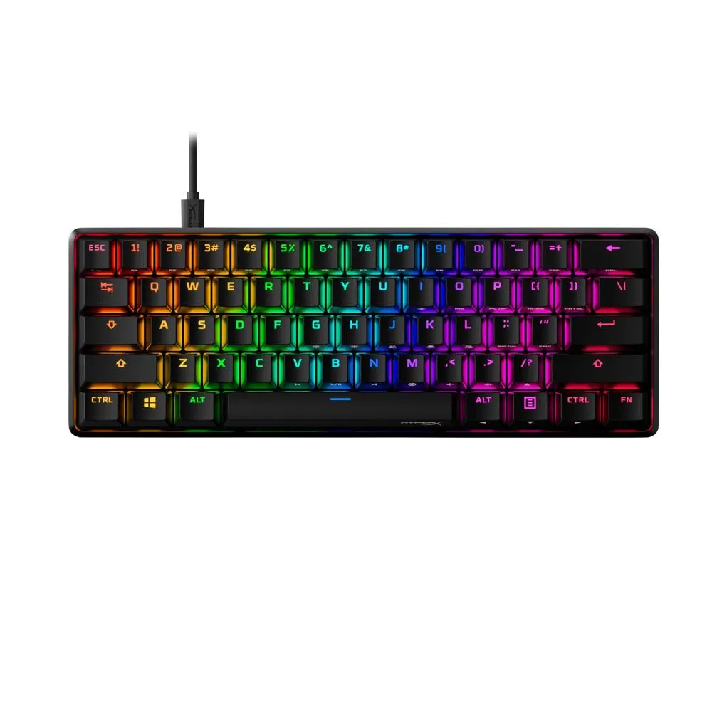 Teclado HyperX Alloy Origins AG001 Alámbrico Mecánico 60% RGB Negro 4P5N4AA#ABA