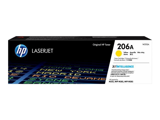 Cartucho de Tóner Amarillo HP LaserJet 206A W2112A