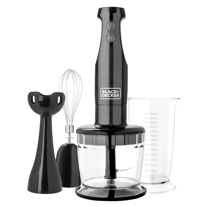 Batidora de Inmersion Black & Decker 3en1 Negro 