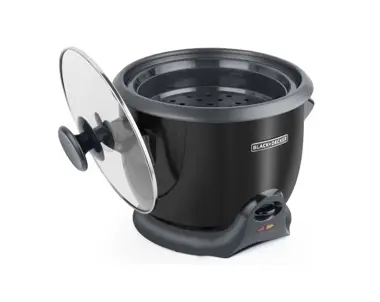 Olla Arrocera Black & Decker 20 Tazas Cocidas Negra RC620B