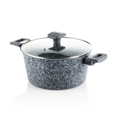 Olla Westinghouse Granito Con Tapa Gris 24cm WCCC0070024GGY