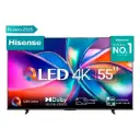 Pantalla Hisense Smart TV 55" 4K QLED 60Hz VIDAA U9 Negra 55Q6QV