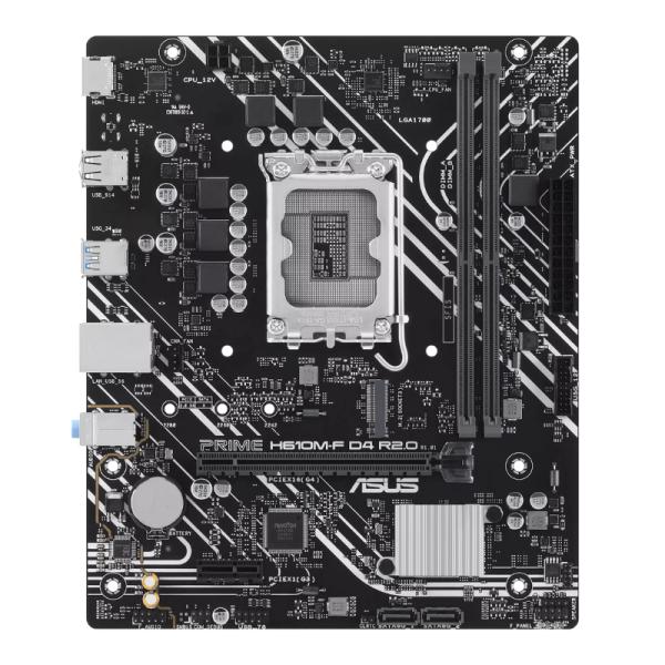 TARJETA MADRE ASUS PRIME H610M-F D4 R2.0 LGA1700 MICRO ATX DDR4 90MB1H70-M0EAY0