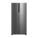Midea refrigerador 16 pc color acero side by side inverter MDRS619FGM46