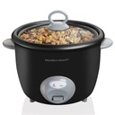 Hamilton Beach 20 Cup Blk Glass Lid Rice Ckr 37542
