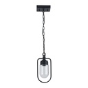 LUMINARIA COLGANTE COLOR NEGRO, Máx. 60W, 1 BASE E27