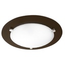 LUM. TECHO BASE MADERA, MADERA OSCURA 2 x E26