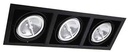 EMP. DIRIGIBLE NEGRO 50W G53 3 LUZ.