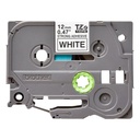 CINTA BROTHER TZES231 ADHESIVO EXTRA FUERTE 12MM NEGRO/BLANCO