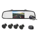 Set de Retrovisor Status PS 1018 4.3″ Cámara de Reversa/Sensores/Bocina de Aviso Negro