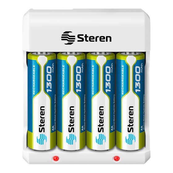 CARGADOR Steren ECONOMICO DE BATERIAS AA/AAA CRG-015