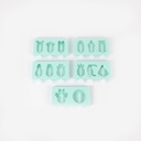 Moldes silicón verde patita AC023VP