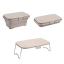 Hielera cesta plegable beige EUHPB