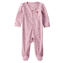 Pijama 1 piezas con estampado de fresitas para bebita