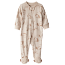 Pijama enteriza de algodón con estampado de mamuts para bebé