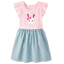 Vestido con conejita para niña