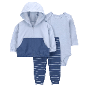 Conjunto de 3 piezas con jacket y pantalón para bebé