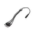 POWER SPLITTER CABLE 1 TO 4 - 1 JACK HEMBRA A 4 JACKS MACHO - CCTV TEKLINK FLM DCFM14