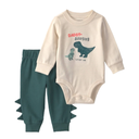 Conjunto 2 piezas de dinosaurio para bebito